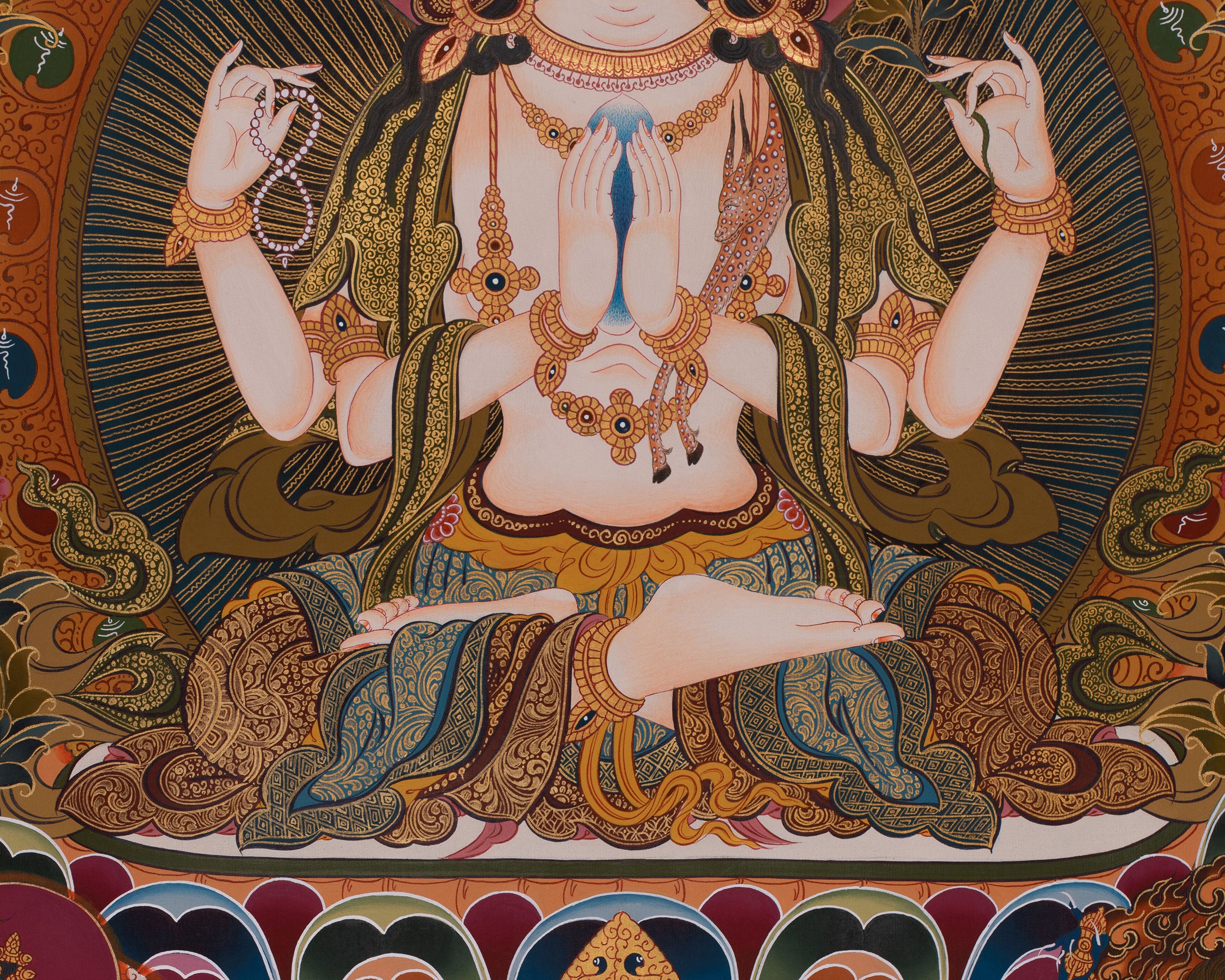 Three Great Bodhisattvas of Compassion and Enlightened Wisdom and Power