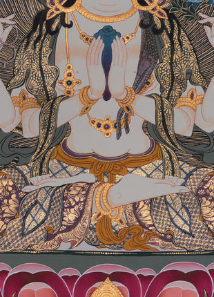 Chenrezig Artwork | Divine Representation of Compassion and Peace