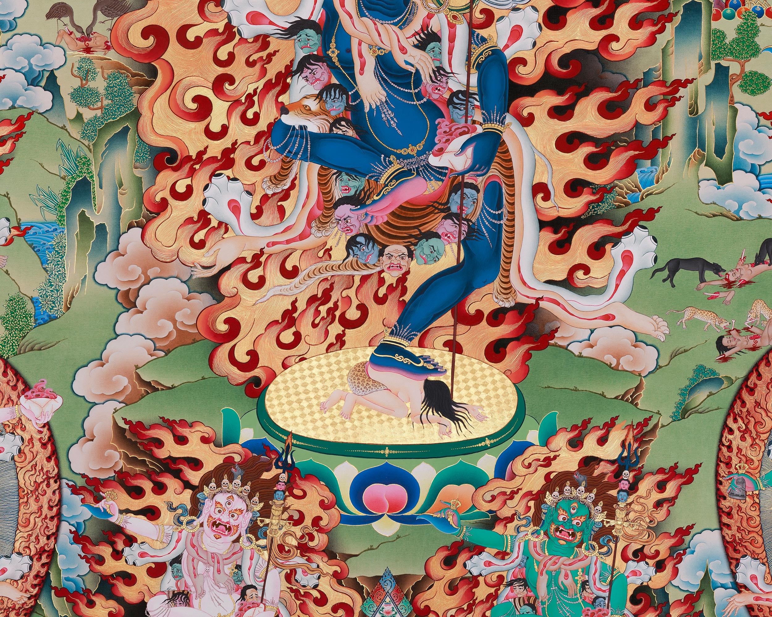 Troma Nagmo Dakini Thangka | High Quality Giclee Canvas Print | Yogini Print