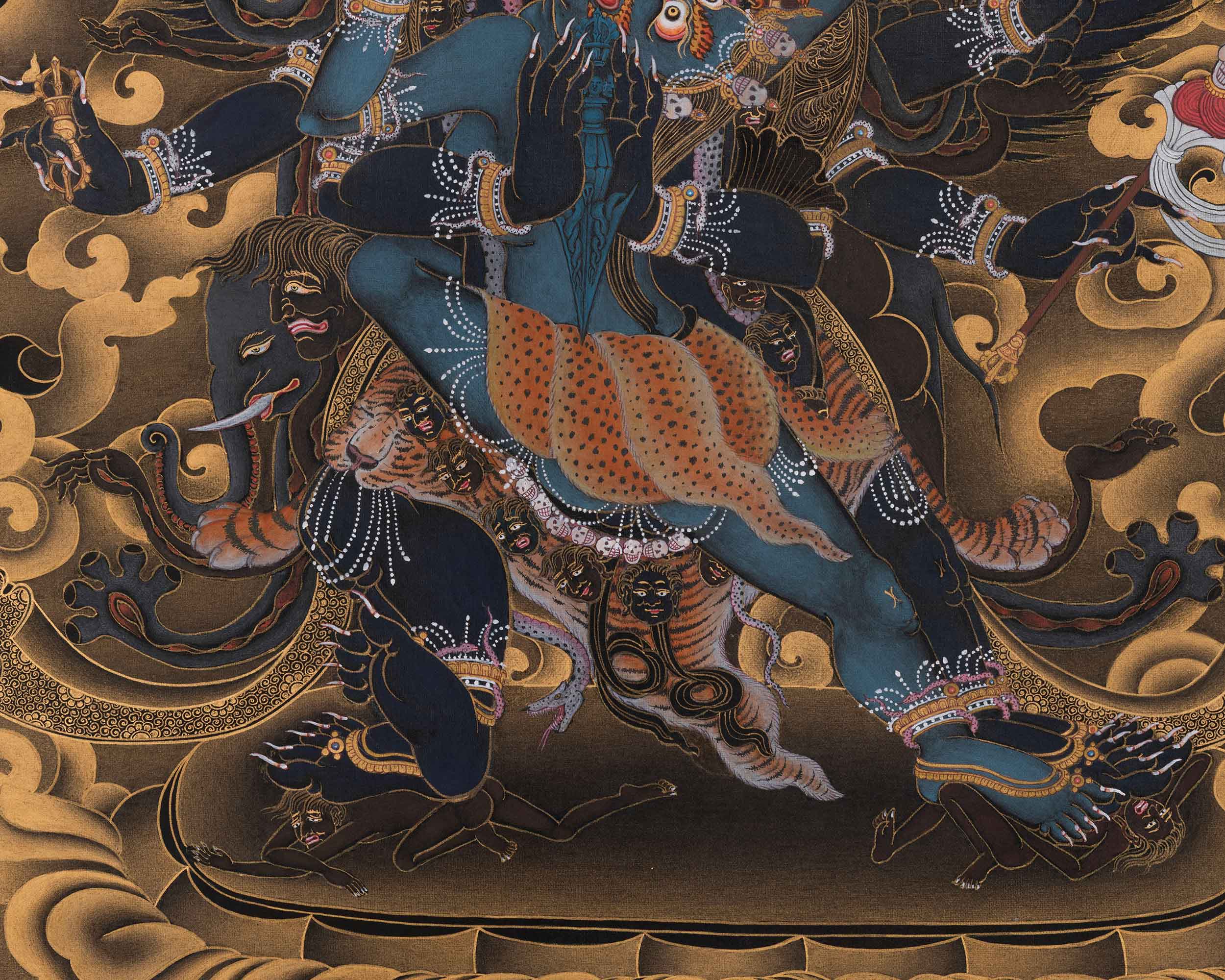 Vajrakilaya Sacred Artwork | Wrathful Wisdom Deity of Spiritual Protection