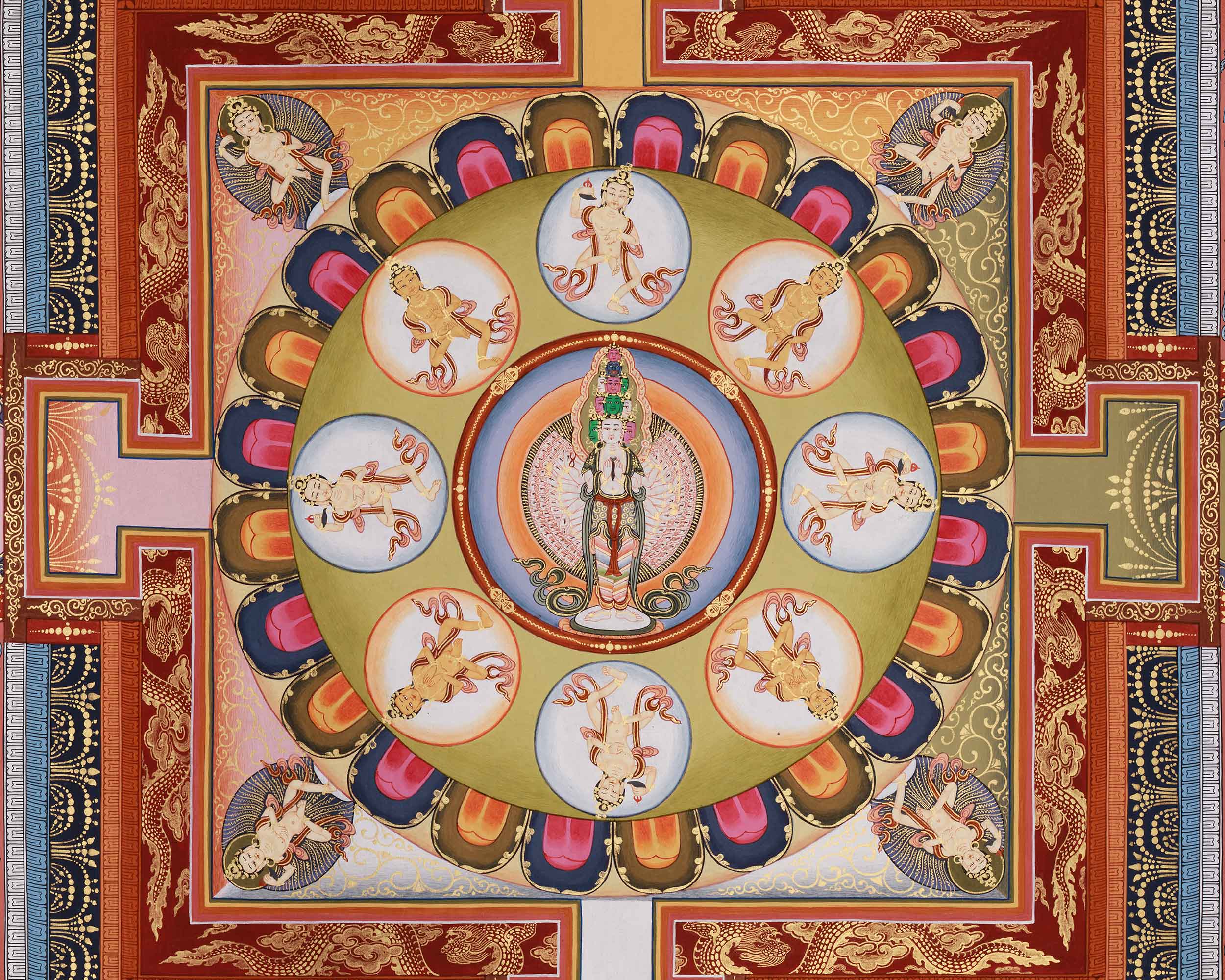 Traditional Avalokiteshvara Mandala | Embodiment of Universal Compassion