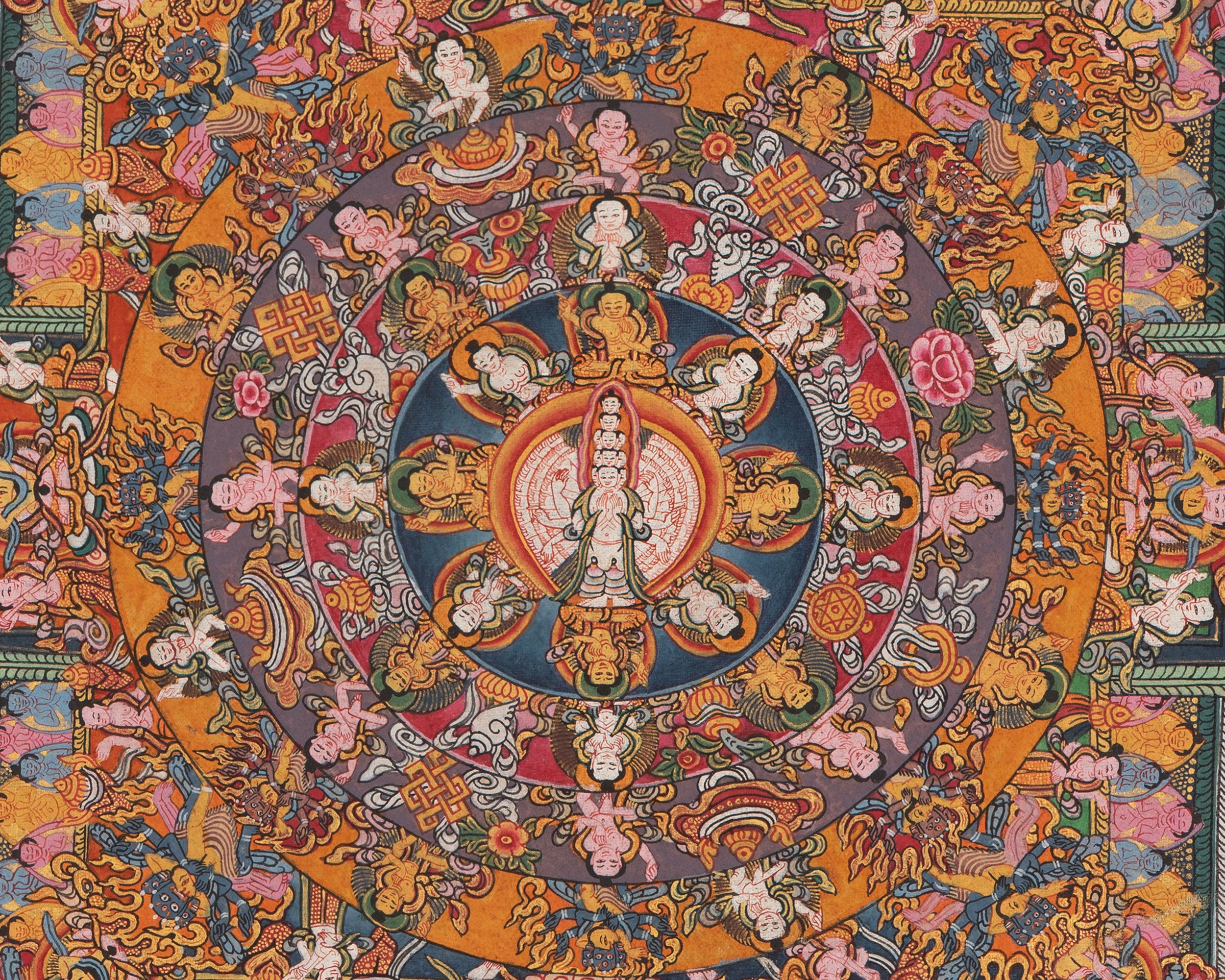 Mandala1000 Armed Lokeshvara | Buddhist Wall Hanging Mandala