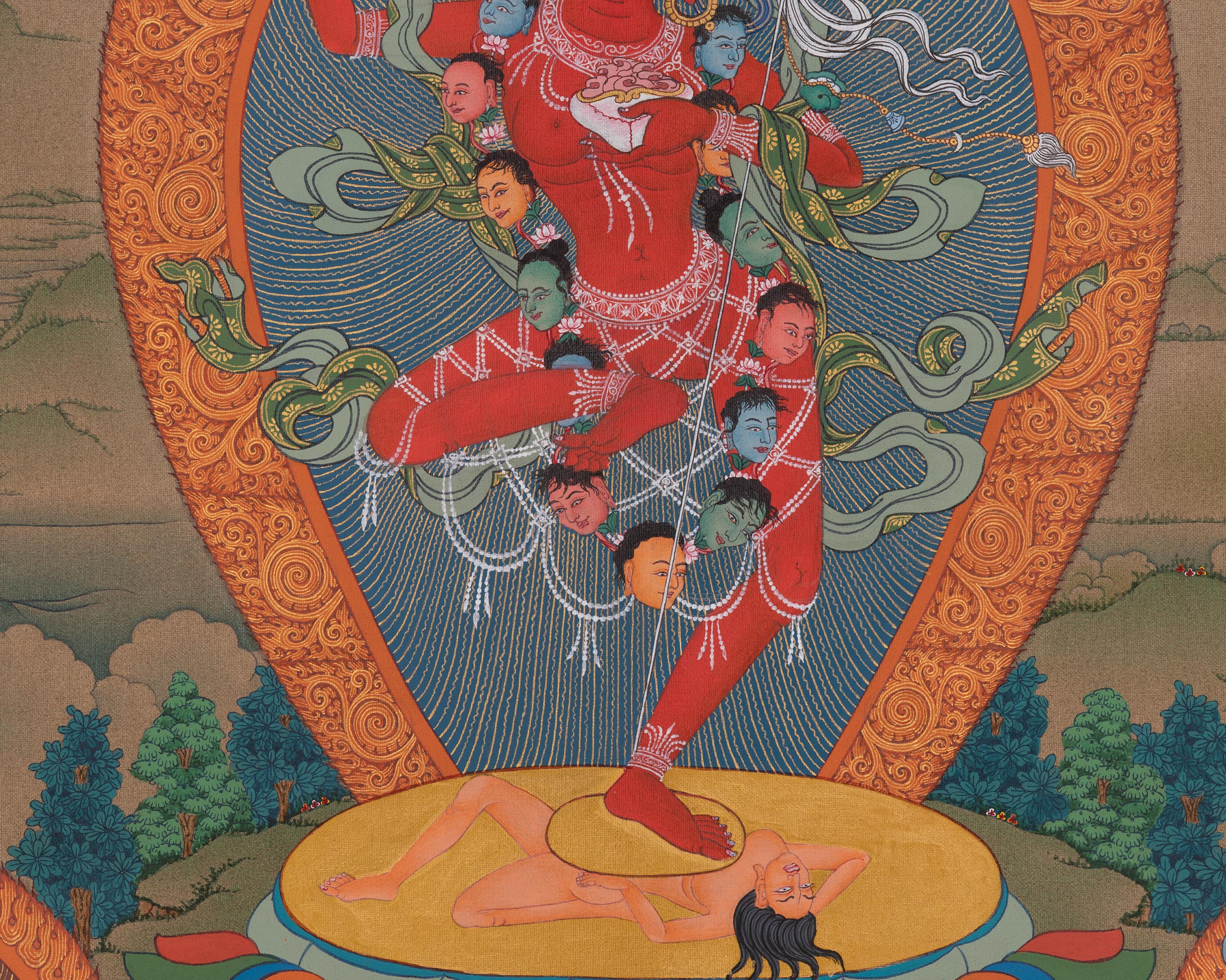 Vajravarahi Tibetan Thangka | Wrathful Dakini In Vajrayana Buddhism |Transcendent Wisdom