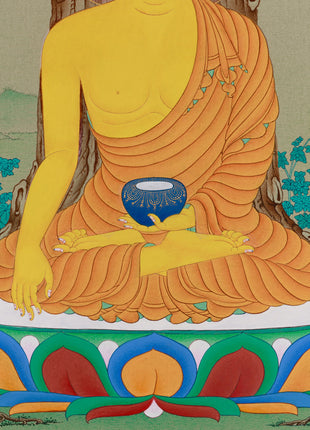 Exclusive Enlightened Buddha Meditation Thangka | Elegance and Enlightenment