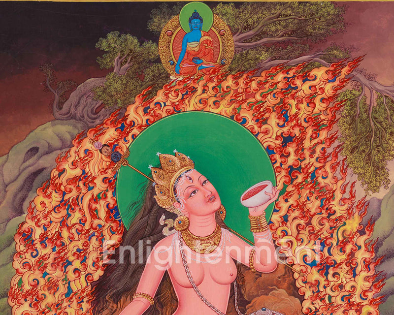 Vajrayogini Dakini Thangka | The Goddess Of Yoga Tantra | Traditional Artwork