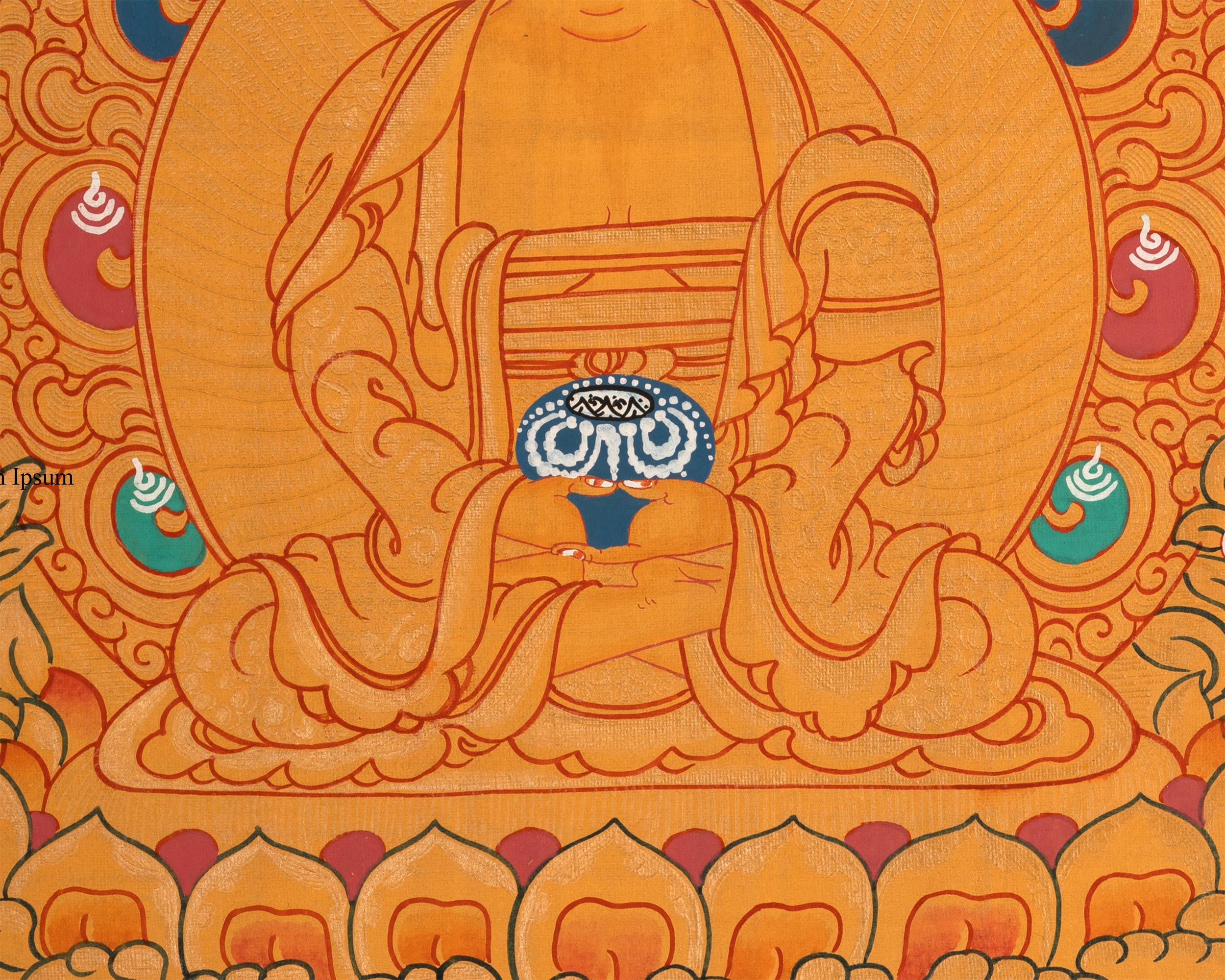 Traditional Amitabha Buddha Thangka | Buddha of Infinite Light and Compassion