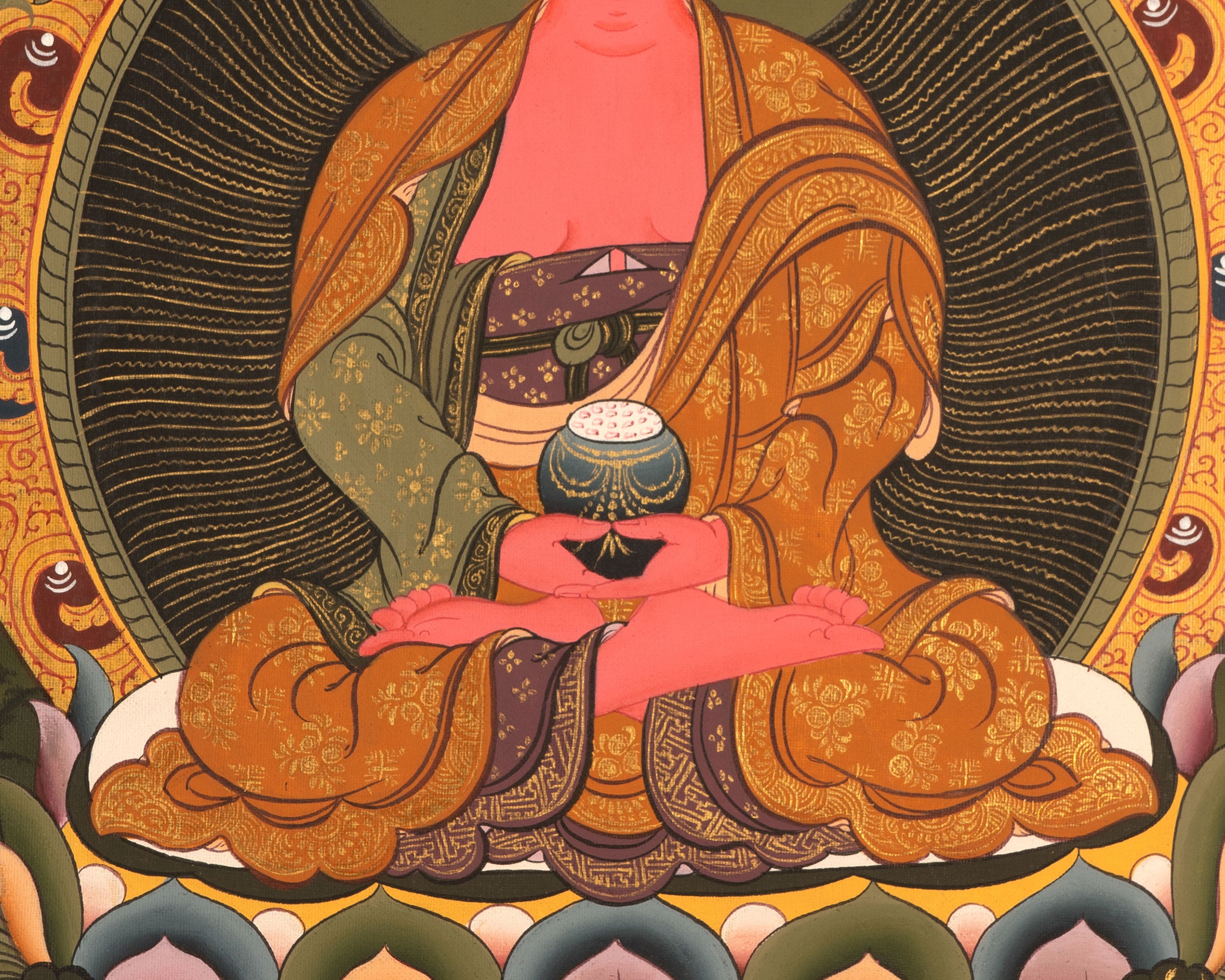 Amitabha Buddha Thangka | Small Size Home Decor