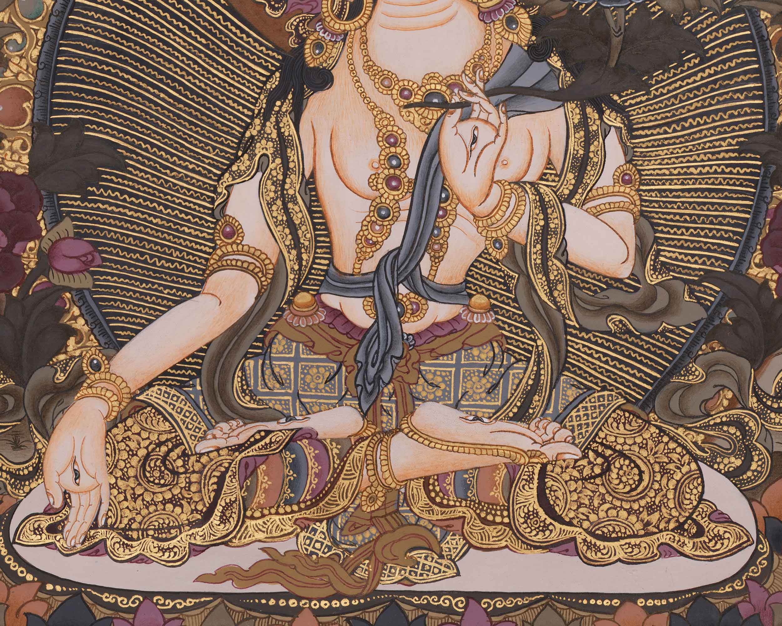 Spiritual Thangka Of White Tara | Healing Goddess | Traditional Art