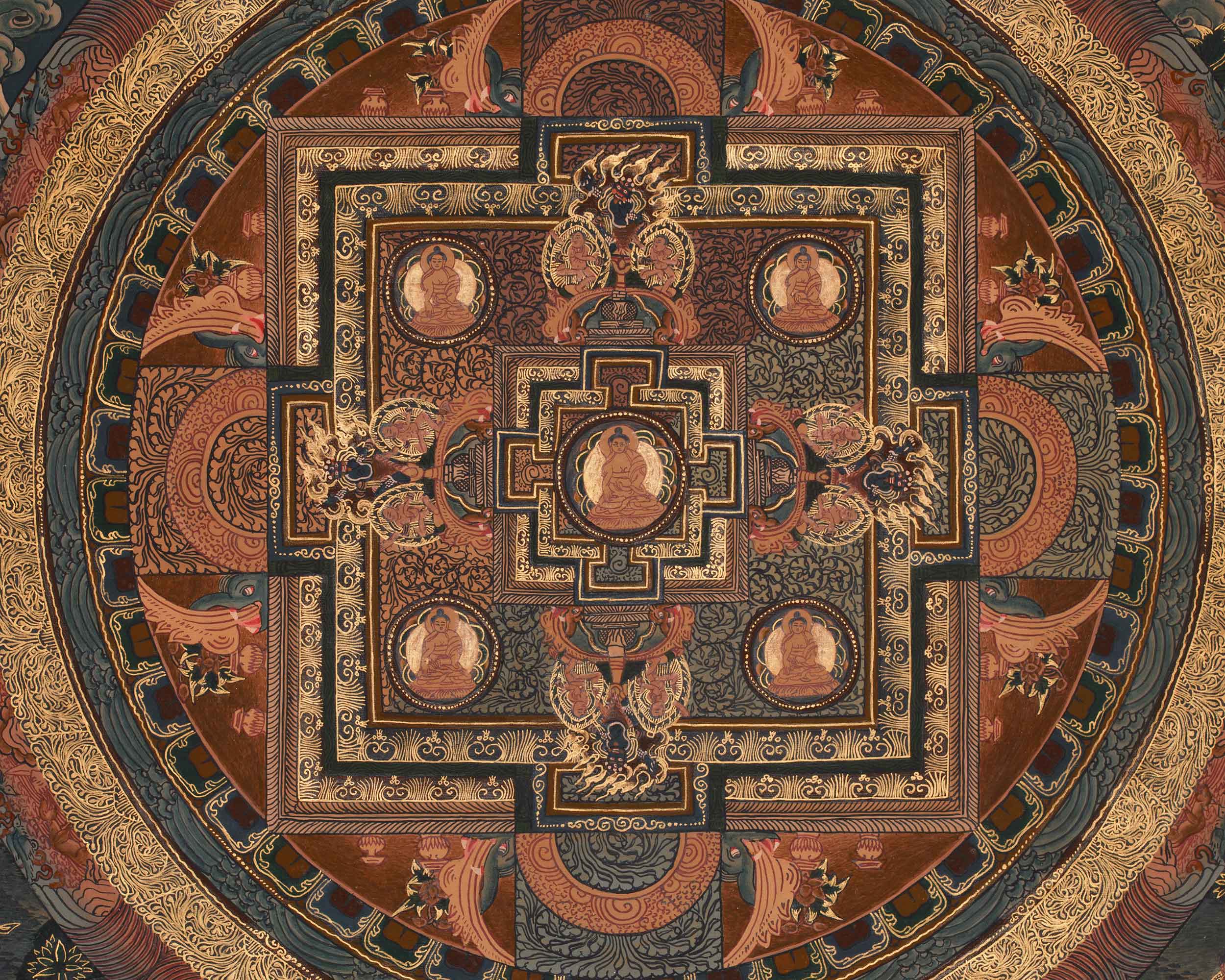 Sacred Buddha Mandala Artwork | Symbol of Enlightenment & Cosmic Balance