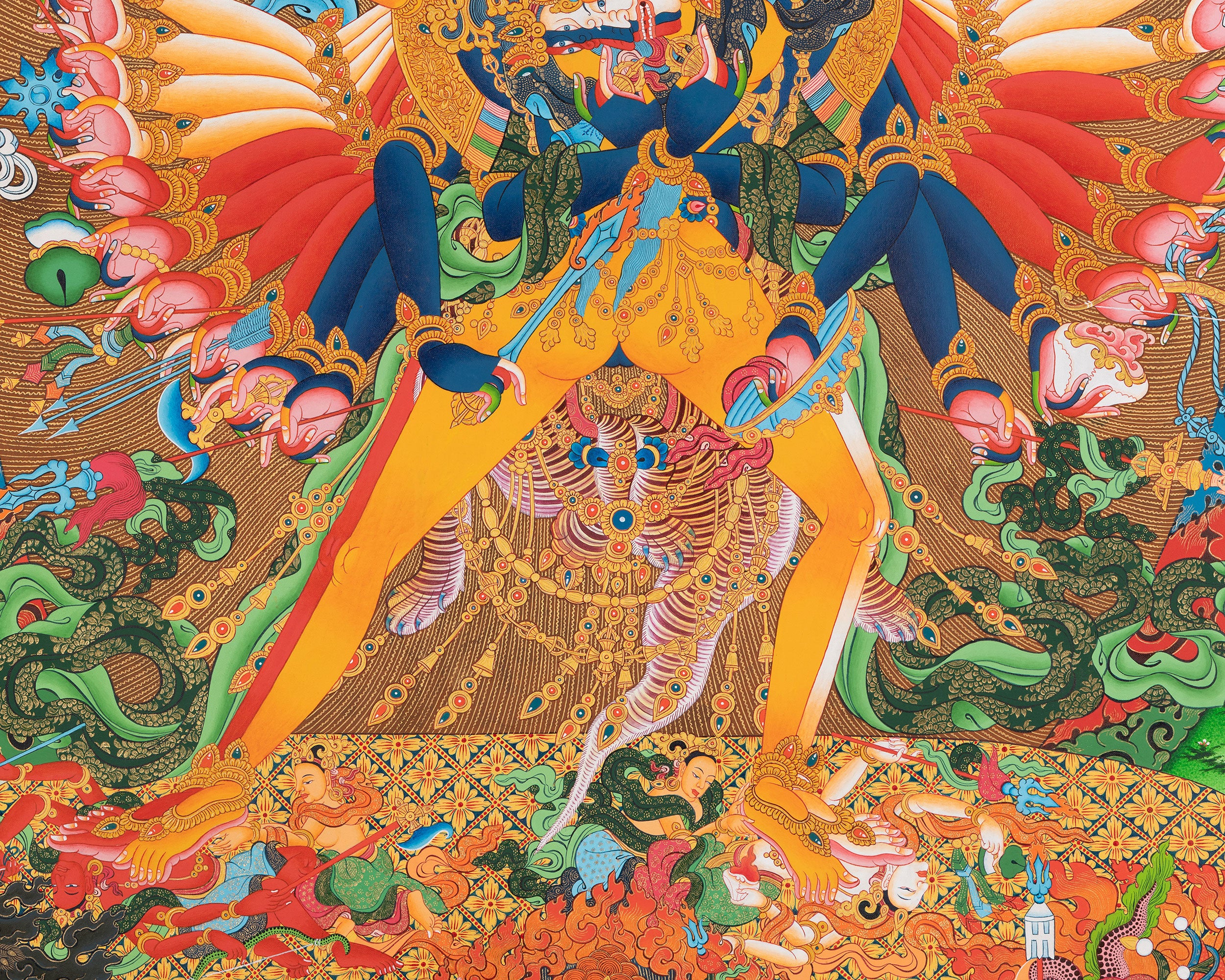 Kalachakara with Vishvamata | Tantric Deity | Wall hanging