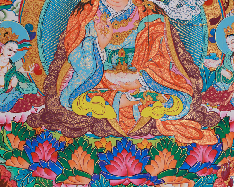 Guru Manifestations Thangka | Eight Forms of Padmasambhava