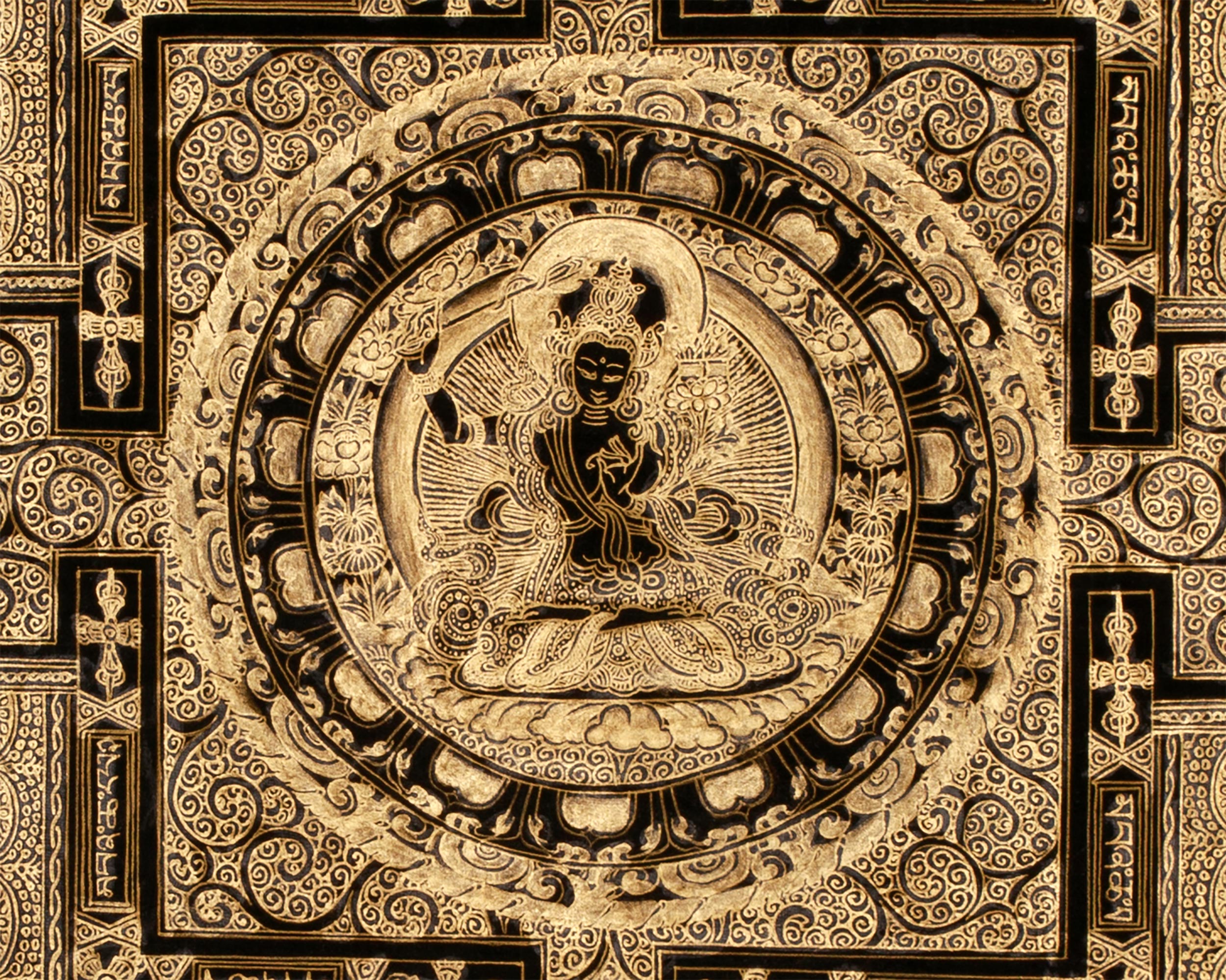 Manjushri Mandala Thangka | Unfolding the Path to Enlightenment