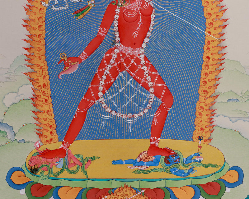 Goddess Dakini Vajrayogini Thangka | Supreme Dakini of Wisdom