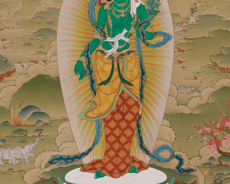 Majestic Standing Green Tara | Mother of All Buddhas