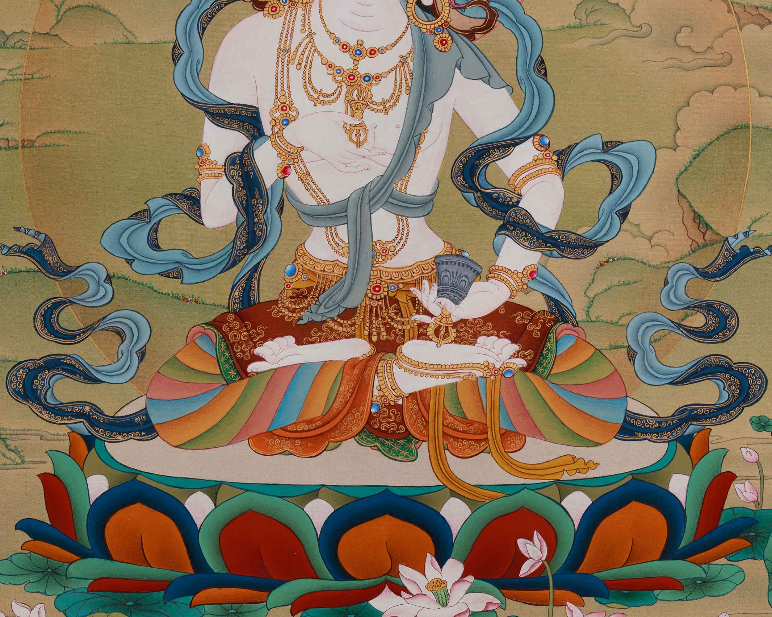 Purification Icon Vajrasattva Thangka | Dorje Sempa Artwork