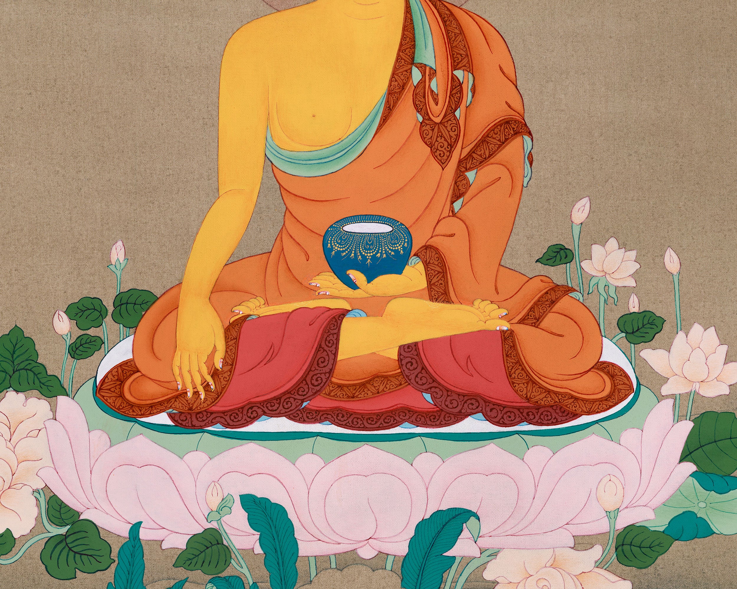 Dhyani Buddha Thangka | The Enlightened One