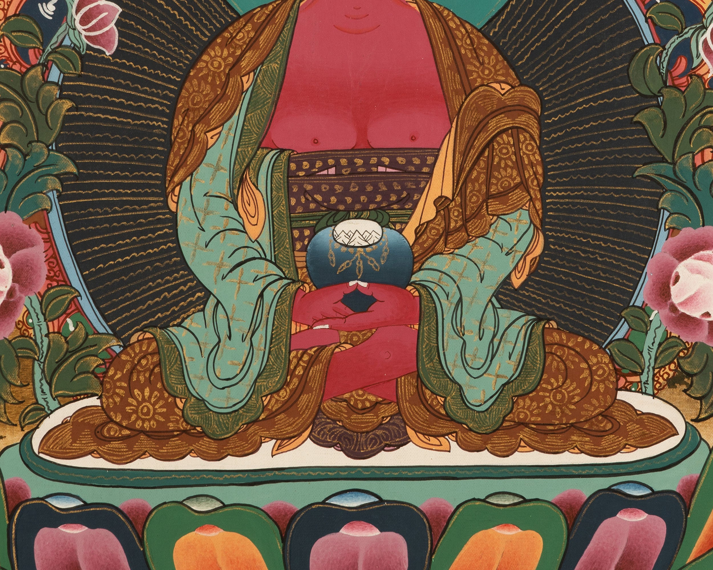 Amitabha Buddha Thangka | Tibetan Buddhist Crafts Wall Hanging