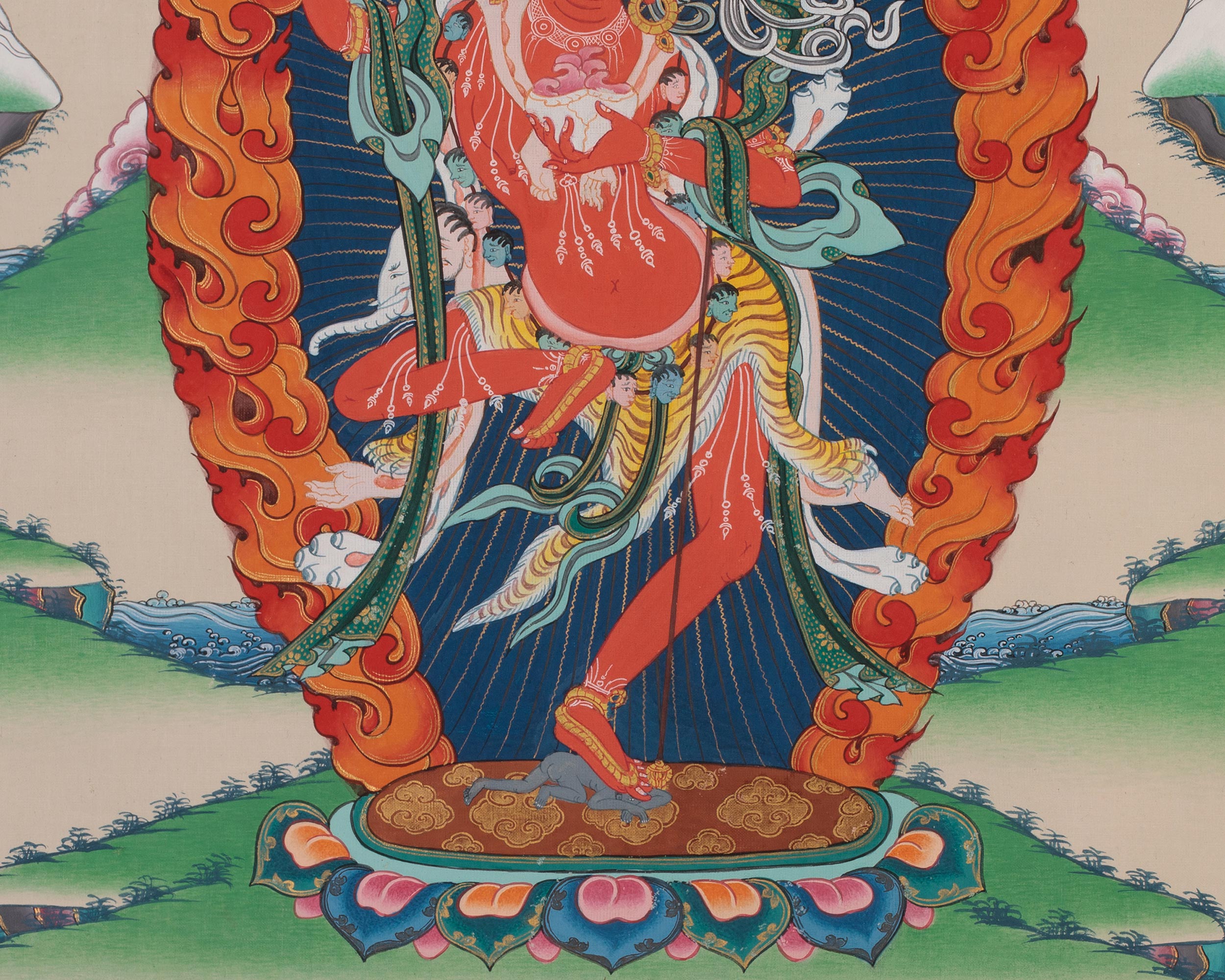 Dorje Phagmo, Dakini Thangka with Broacde | Wisdom and Power
