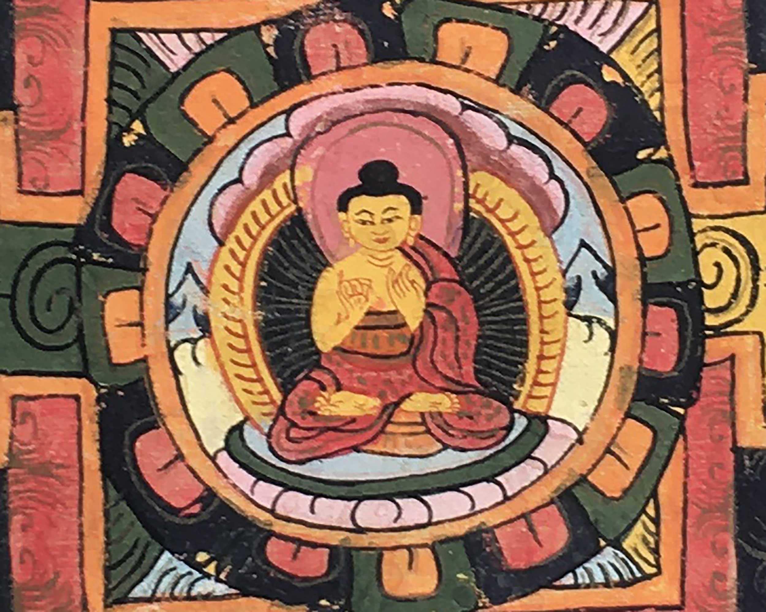 Buddha Mandala | Tibetan Traditional Thangka | Wall Hanging Decors
