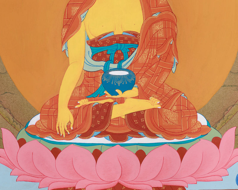 Buddha-Shakyamuni & His Disciples, Karma Gadri Thangka