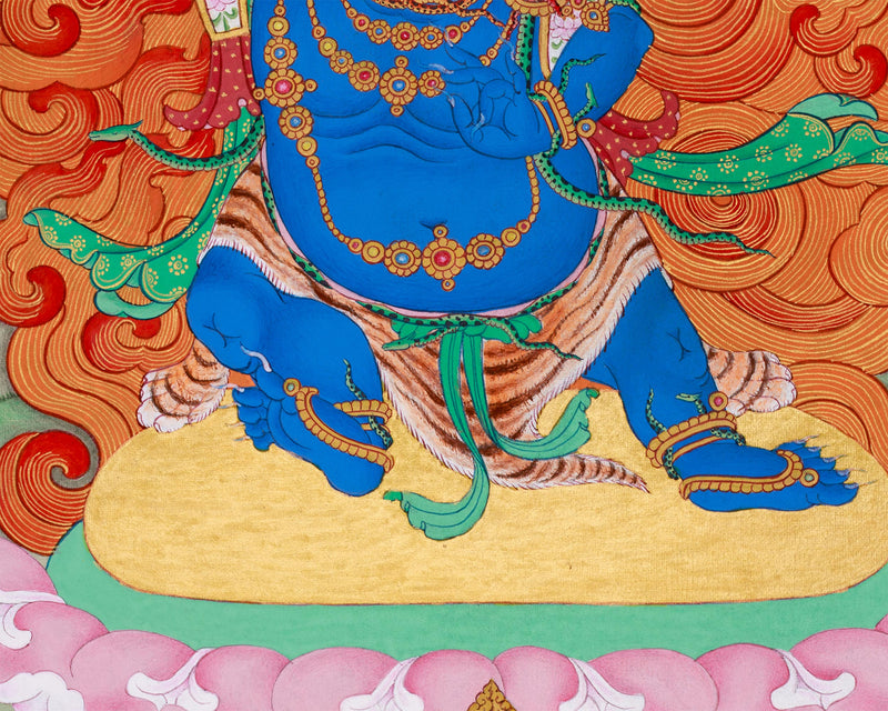 Vajrapani, The Fierce Deity Thangka