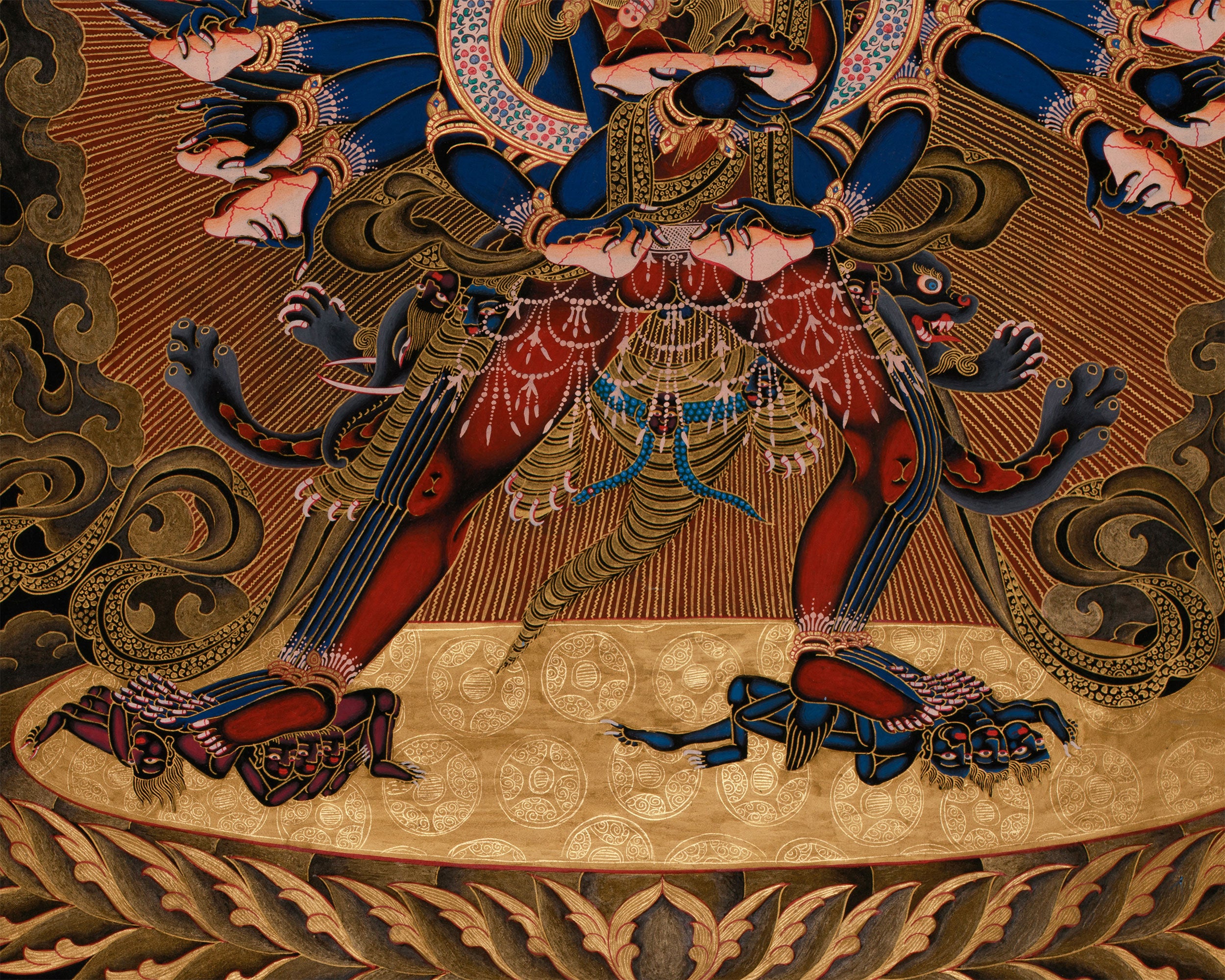Wrathful Chemchok Heruka with Consort | Deity of Transformation and Liberation