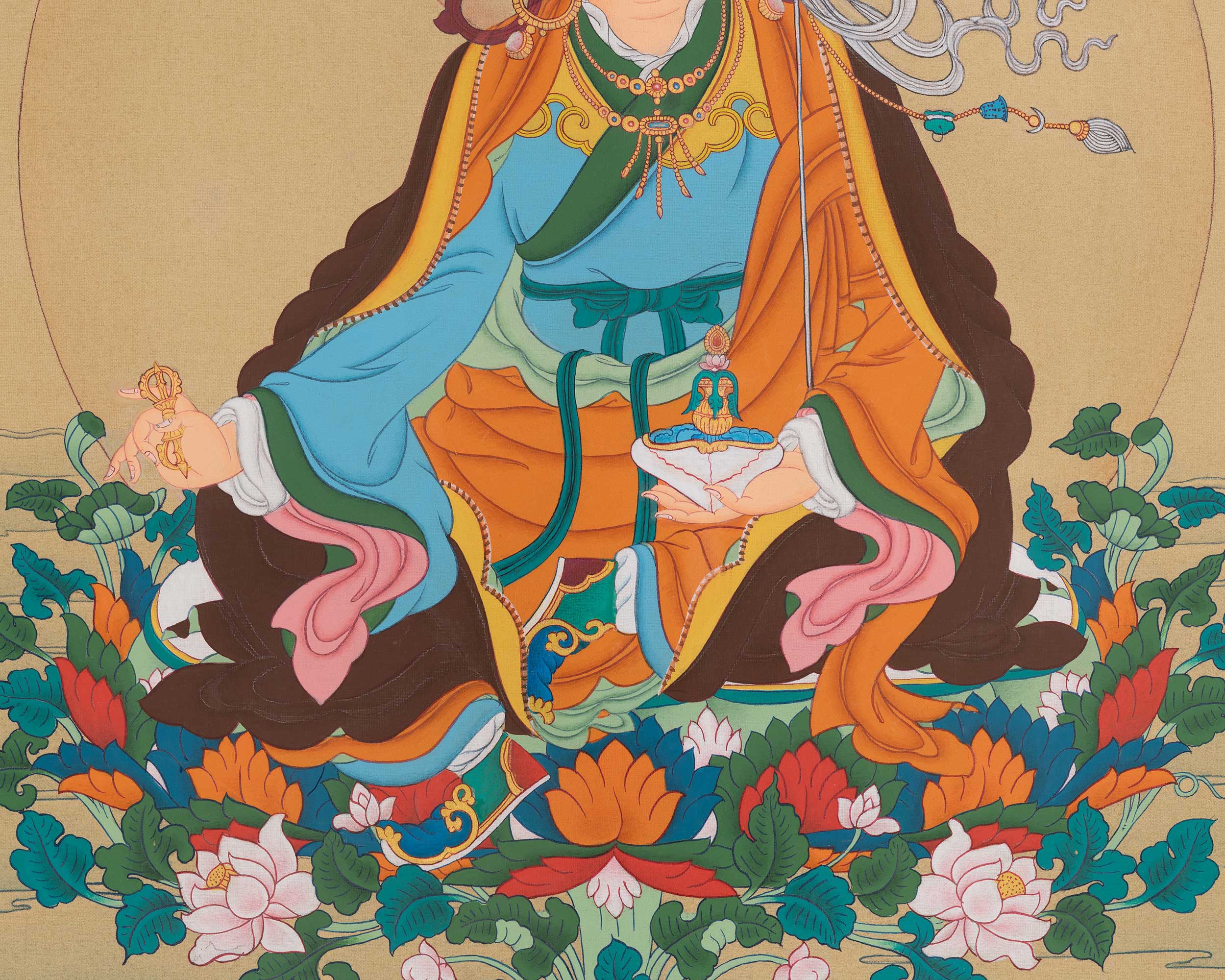 Guru Rinpoche Wall Hanging Thangka | Padmasambhava Buddhist Artwork