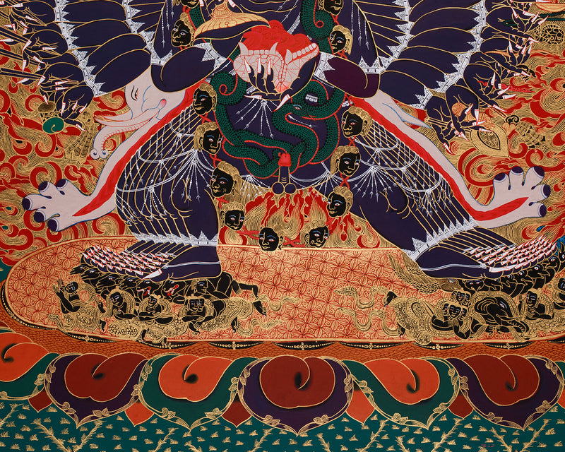 Destroyer of Death, Yamantaka in Golden Splendor | Majestic Vanquisher