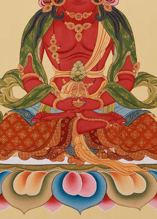 Amitayus Buddha of Infinite Light | Tibetan Longevity Thangka