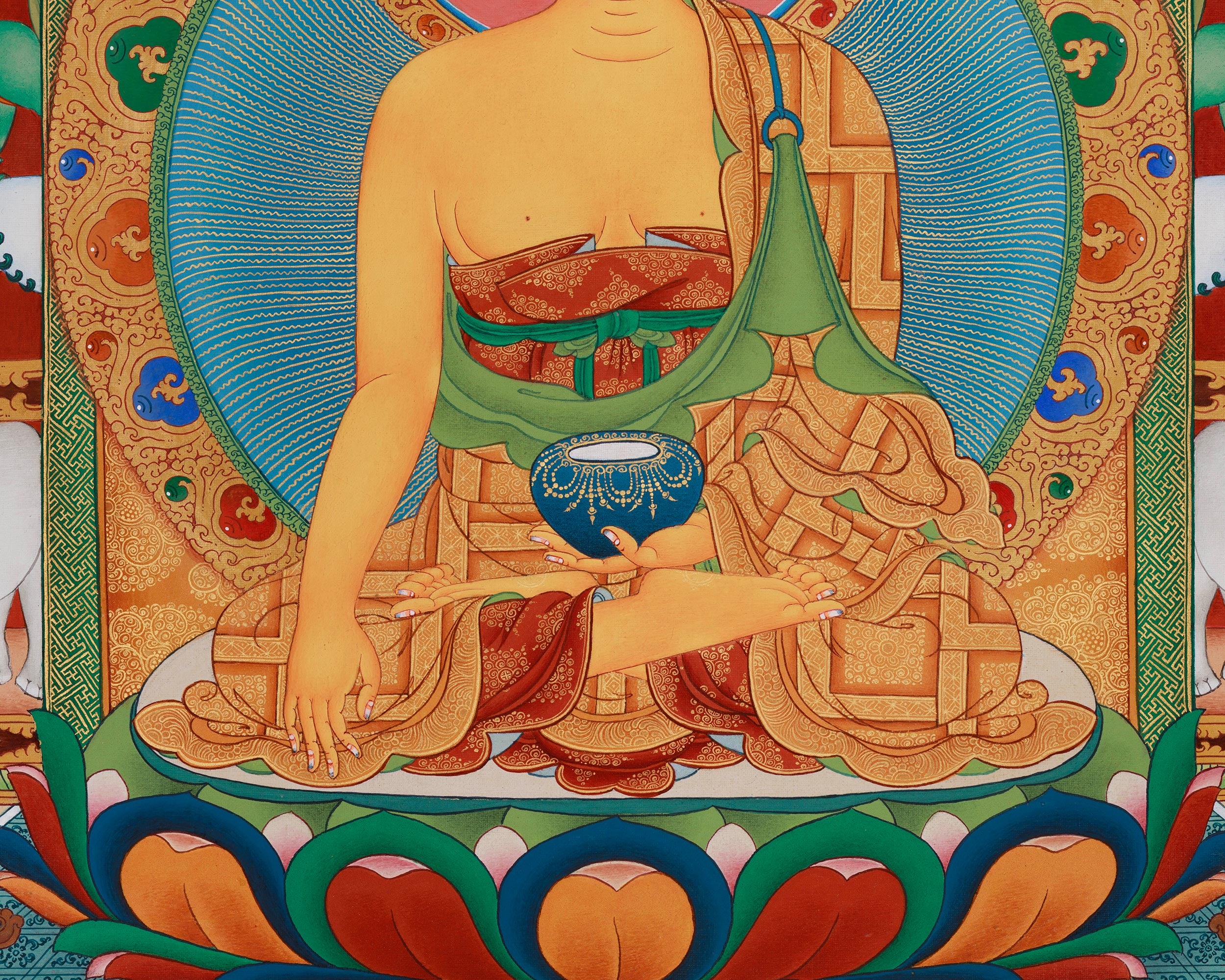 Shakyamuni Buddha With Disciples Art | The Historical Buddha