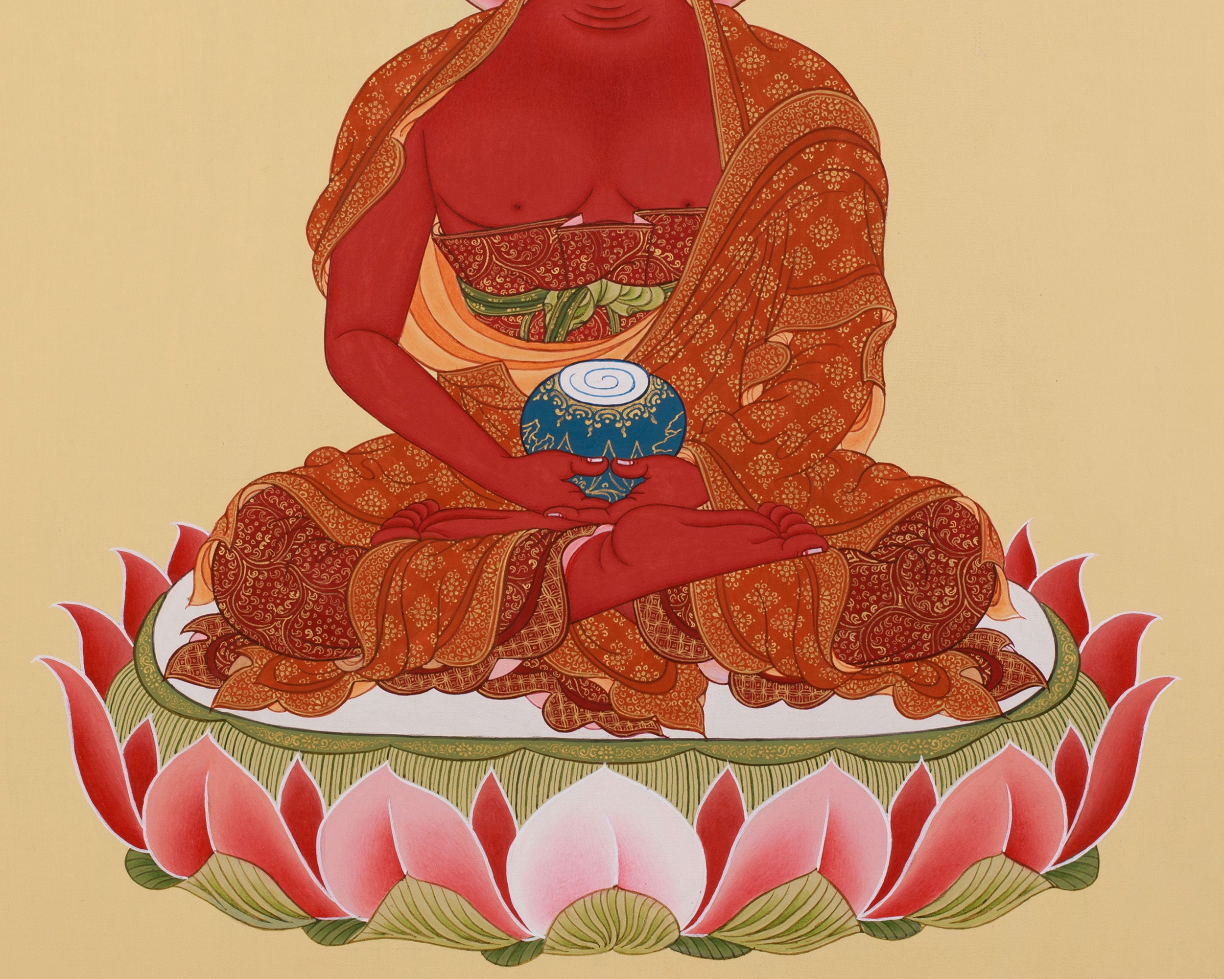 Pure Land Amitabha Buddha Thangka | A Sacred Path to Enlightenment