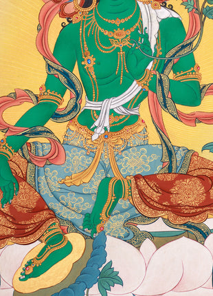 Suryagupta 21 Taras Thangka Print | Wisdom and Protection | High Quality Canvas Print