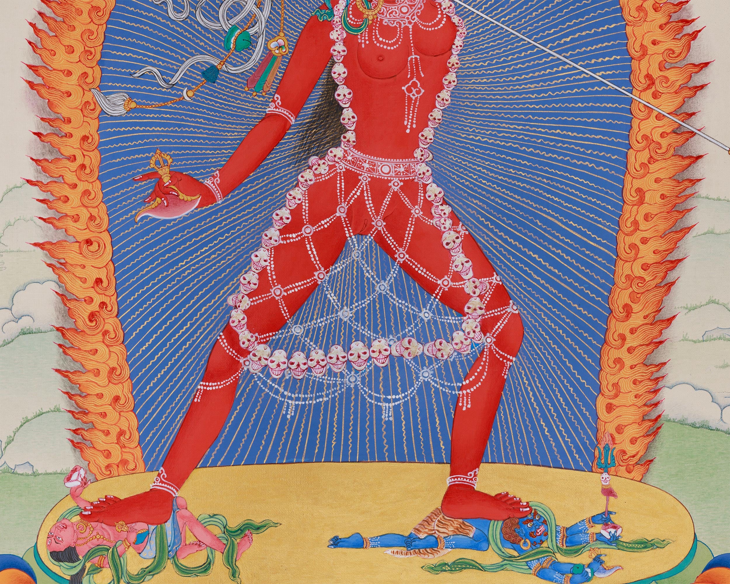 Red Dakini Vajrayogini Thangka | The Fierce & Compassionate Tantric Deity