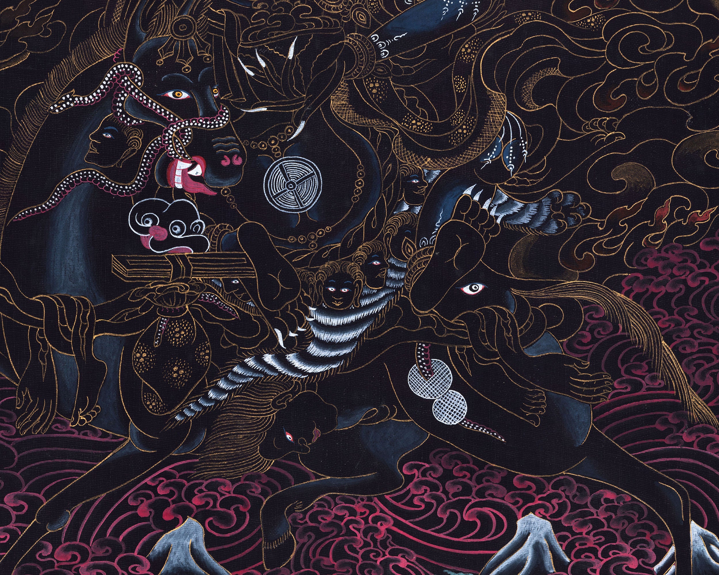 Palden Lhamo Thangka | Traditional Tibetan Art | Wall Decors