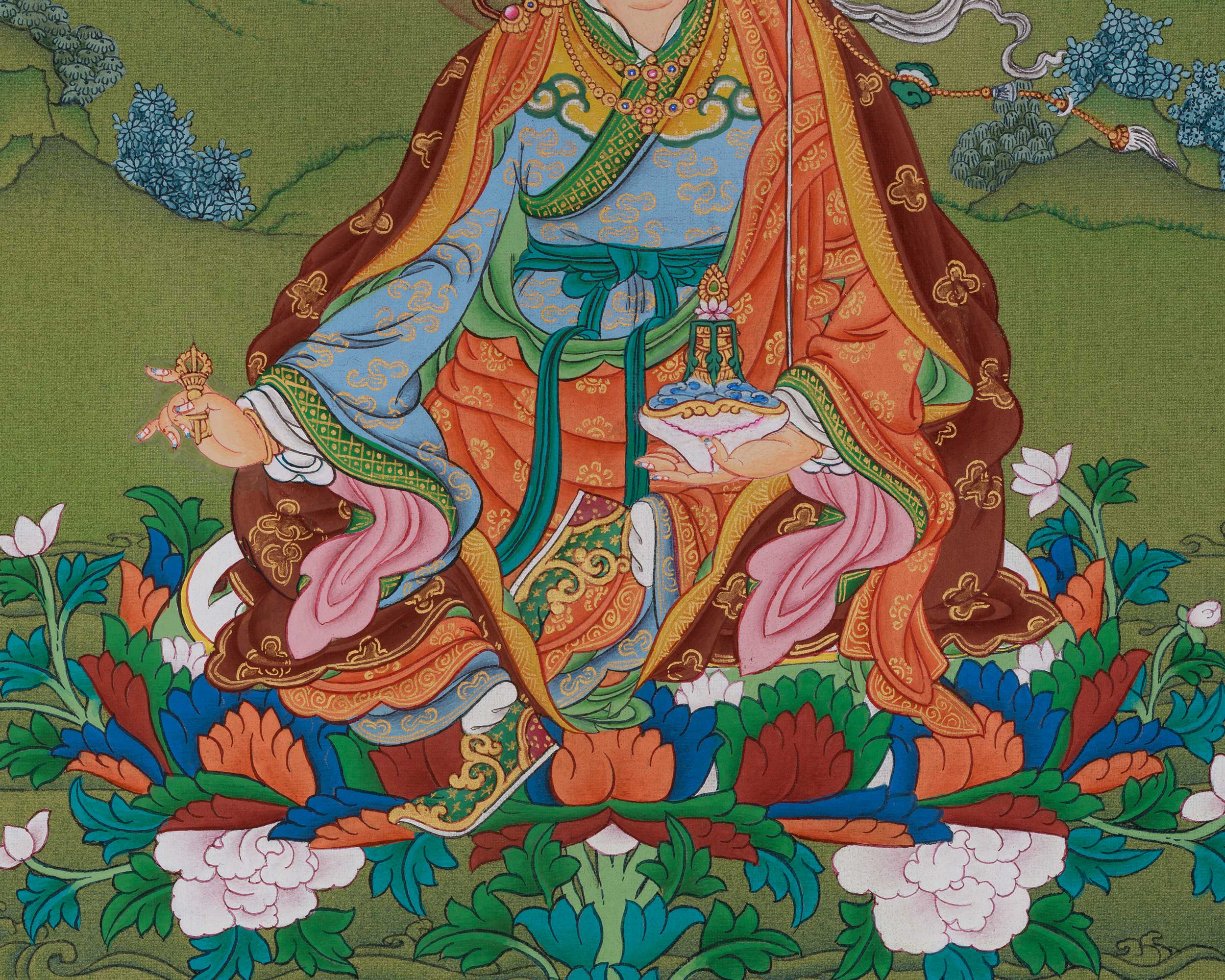 Divine Guru Rinpoche Artwork | Embodiment of Enlightened Presence | Wisdom Deity