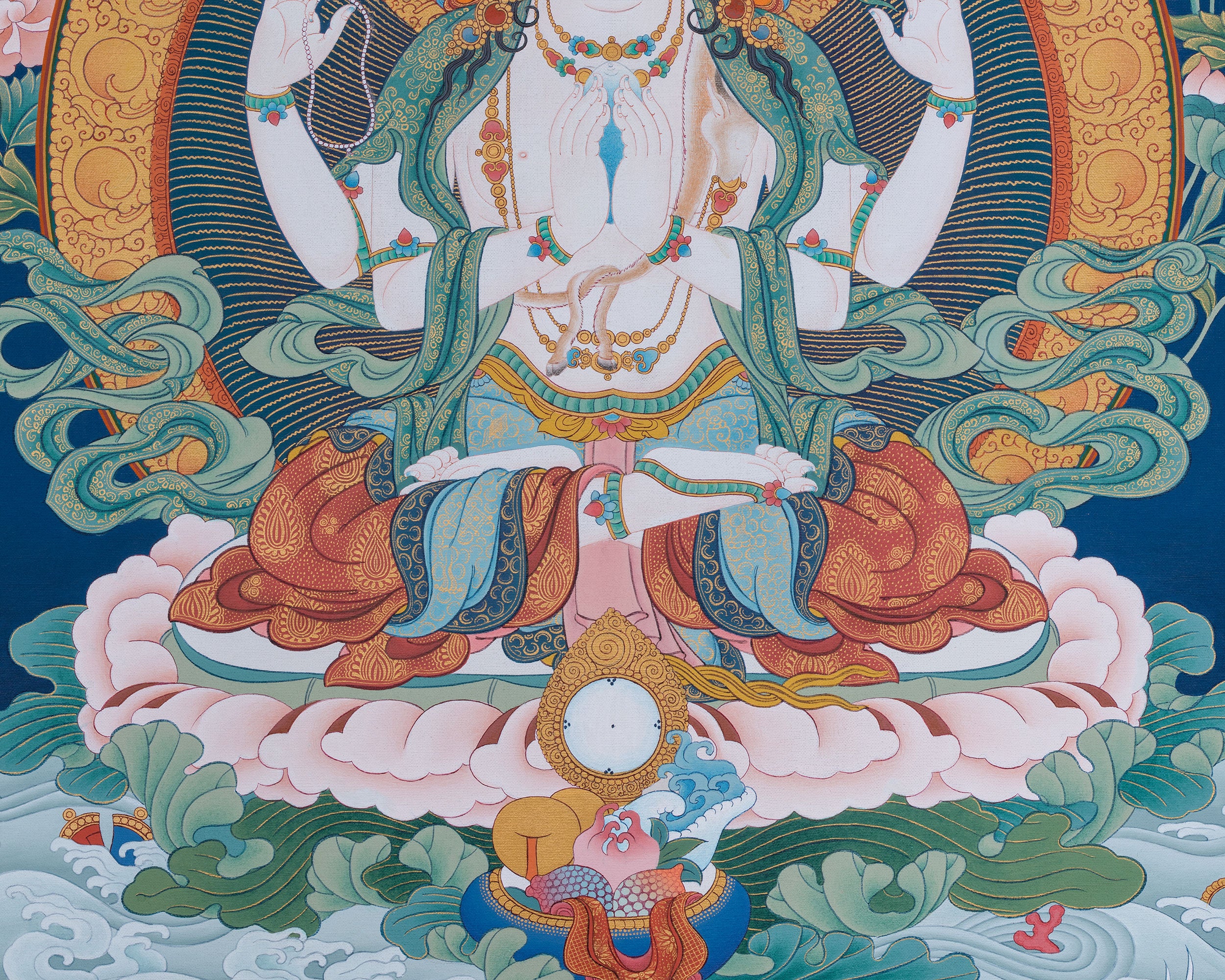 Four Armed Avalokiteshvara Print | High Quality Chenrezig Art