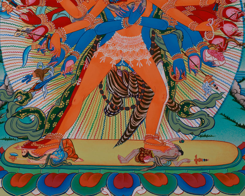 Chakrasambhara Thangka | Wisdom and Enlightenment Painting