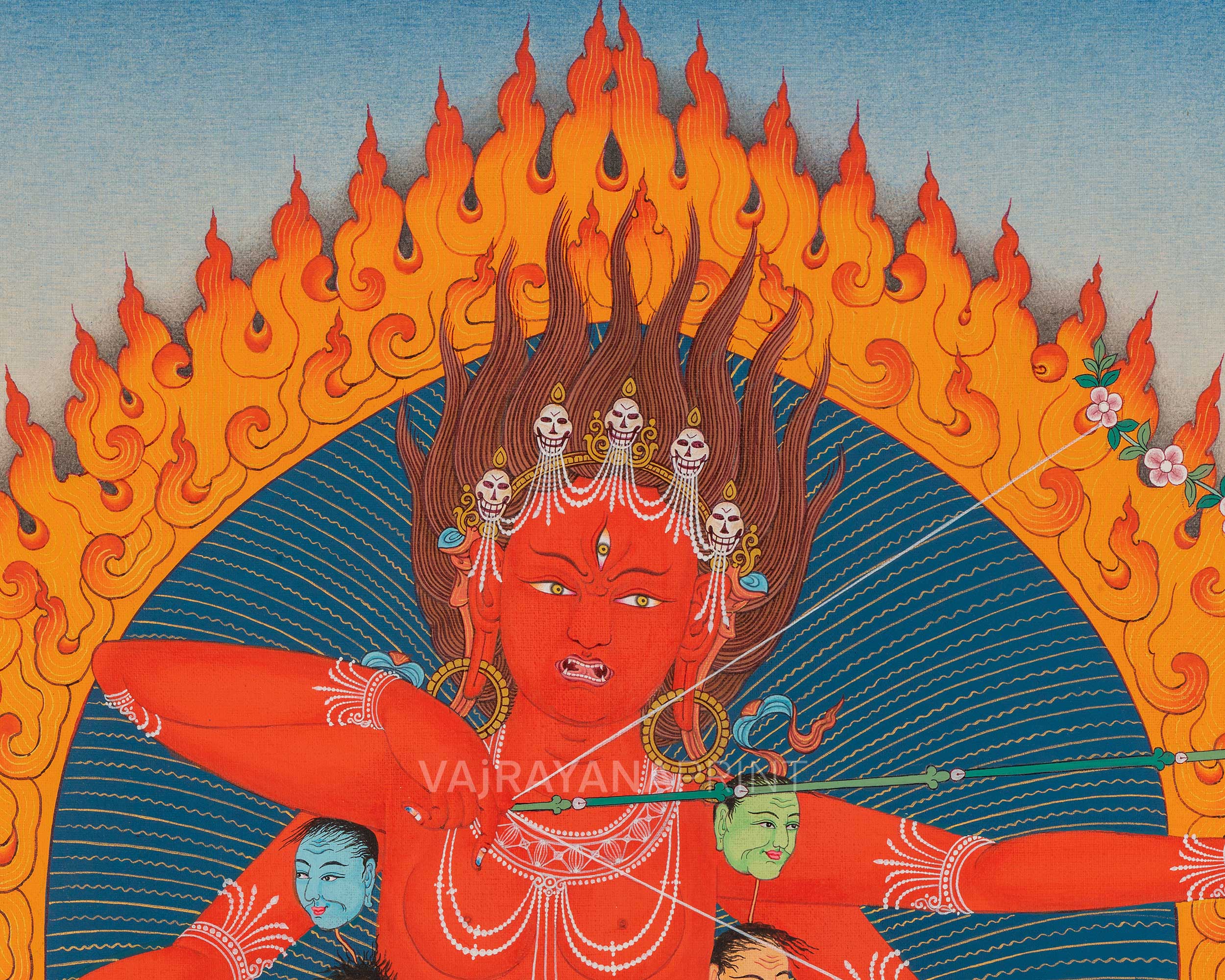 Vajrayogini-Kurukulla Set | Vajrayana Dakini Art | Thangka Prints for Meditative Practice