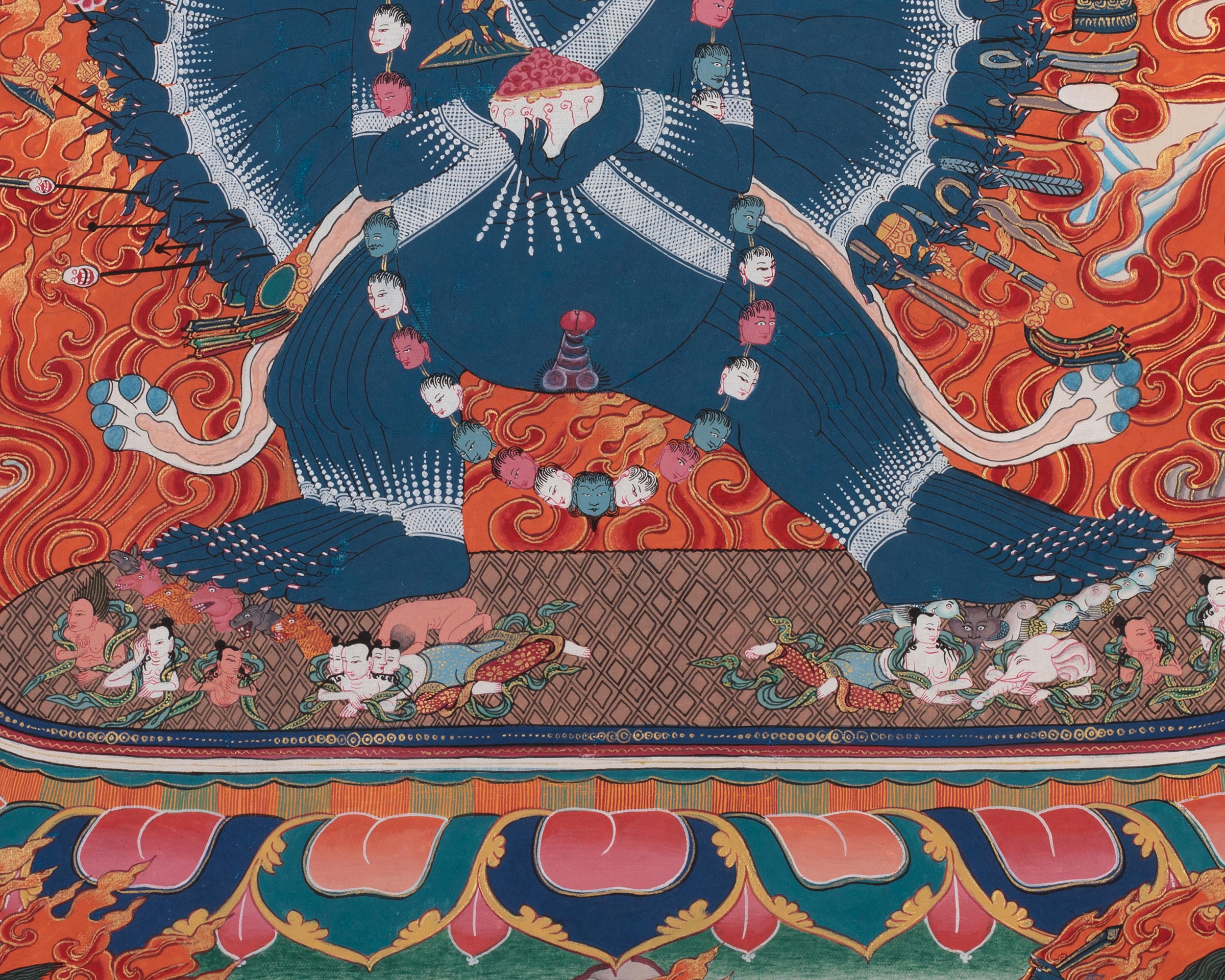 Heruka Yamantaka Thangka | The Wrathful Conqueror of Death