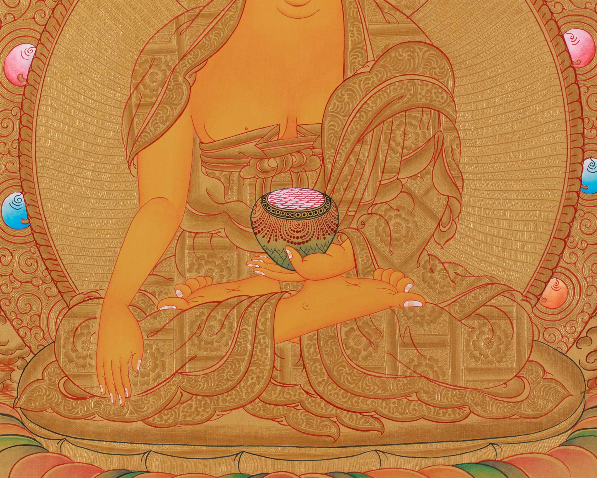 Shakyamuni Buddha Thangka Painting | Wall Hanging Decor