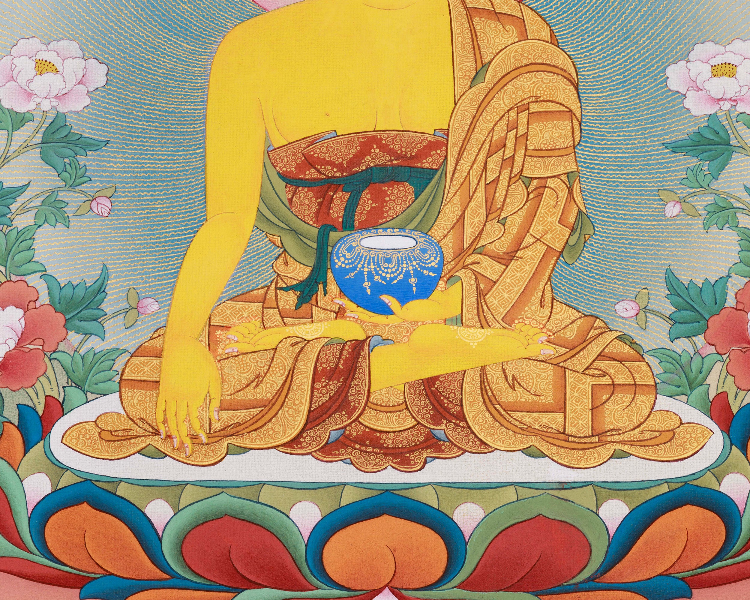 Authentic 35 Buddha Thangka | Tibetan Buddhist Painting for Self-Purification and Enlightenment