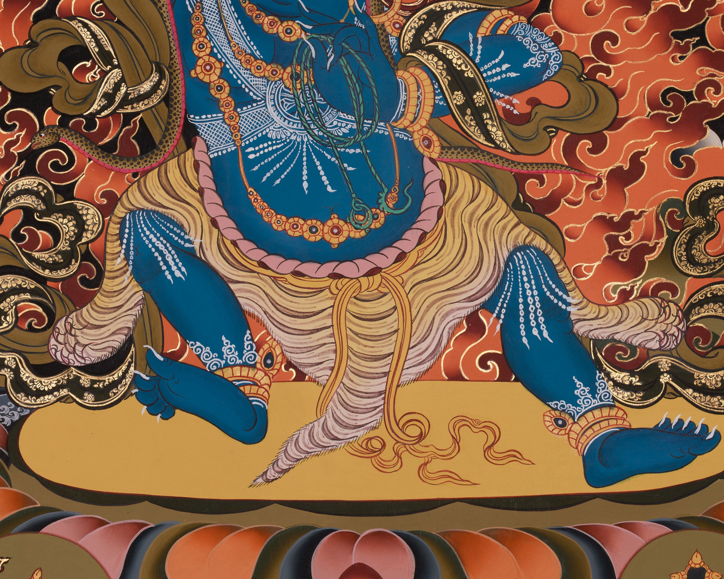 Traditional Three Bodhisattvas: Vajrapani with Manjushri and Avalokiteshvara