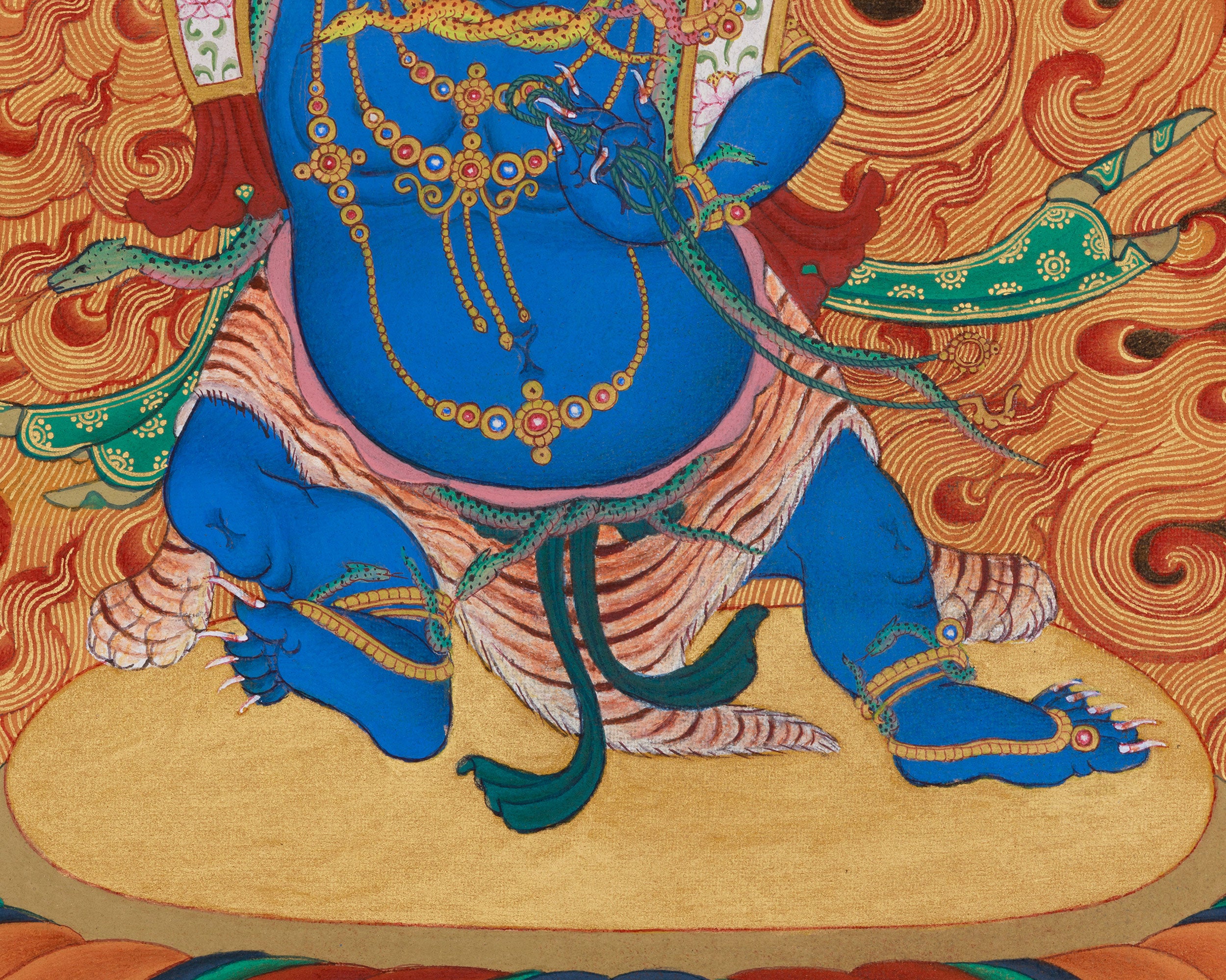 Wrathful Vajrapani Artwork | Guardian Deity of Tibetan Buddhism