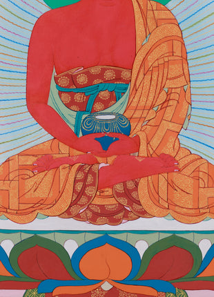 Red Buddha Amitabha | Symbol of Infinite Light and Compassion