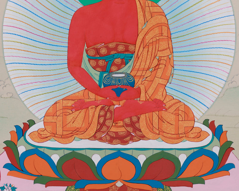 Red Buddha Amitabha | Symbol of Infinite Light and Compassion