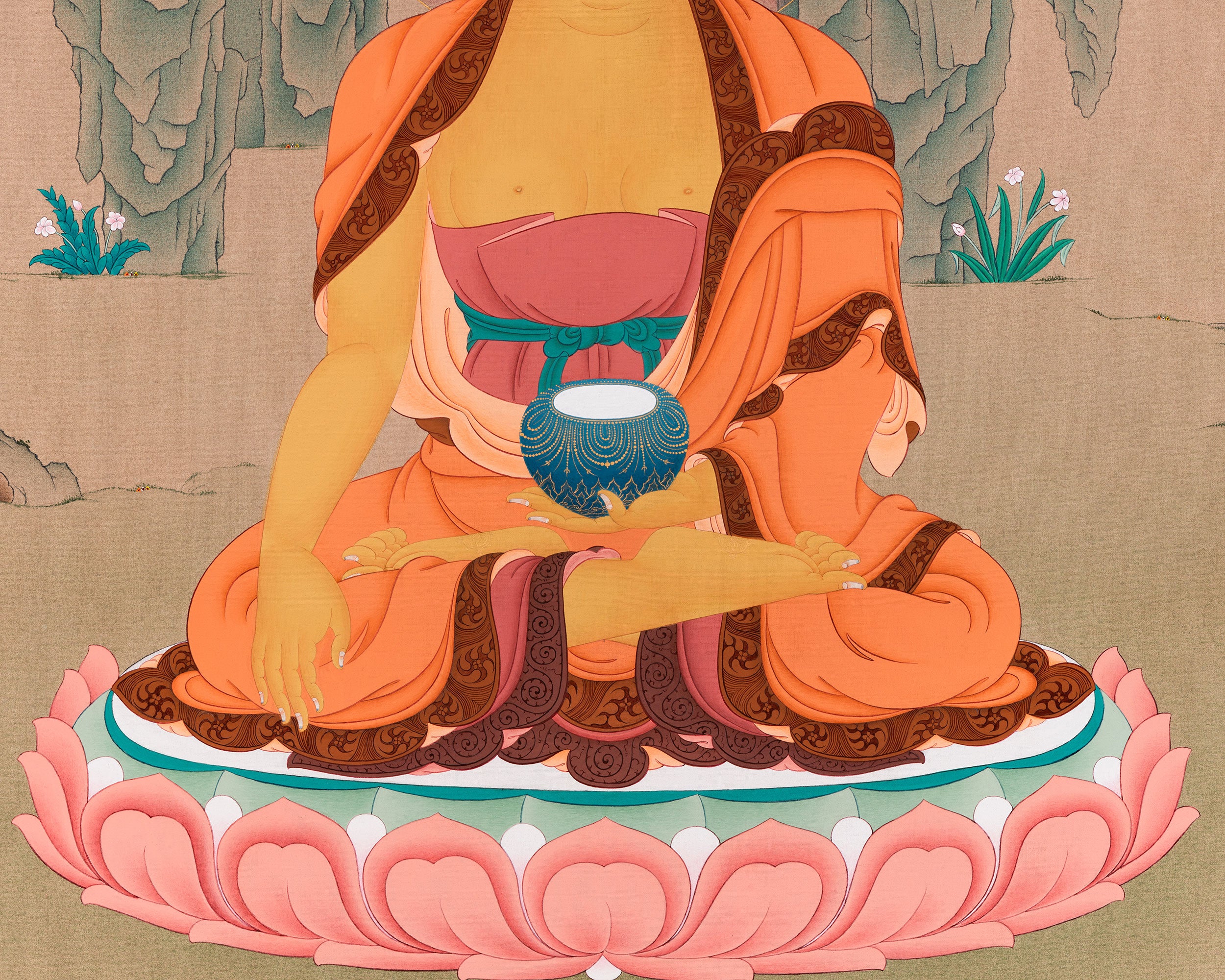 Peaceful Shakyamuni Buddha Print | Symbol of Enlightenment, Peace, and Inner Calm