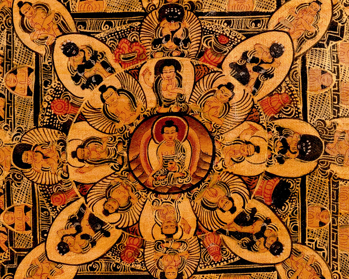 Buddha Mandala Art | Traditional Tibetan Thangka | Wall Decors