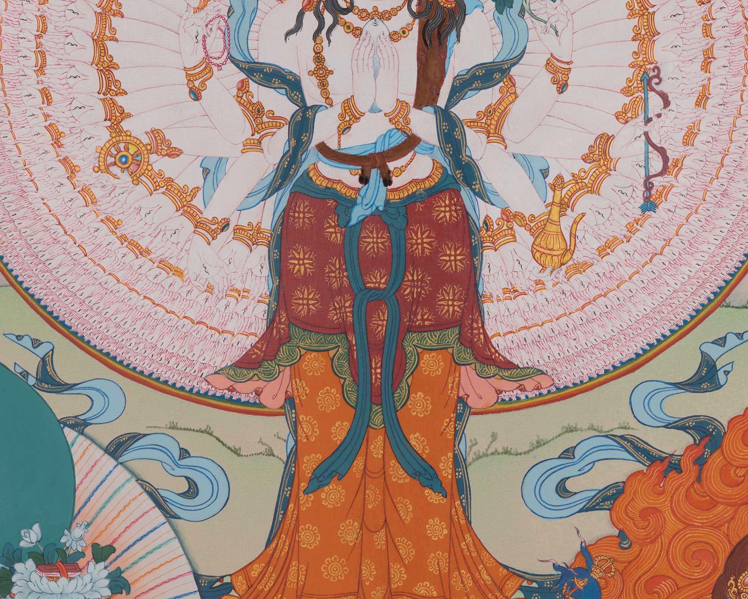 1000 Armed Chenrezig Buddhist Art | Compassion Buddha | Bodhisattva Deity