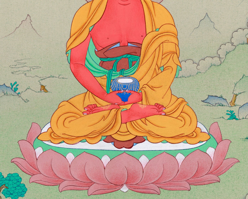 Amida Buddha Amitabha Thangka | Hand-Painted Tibetan Art