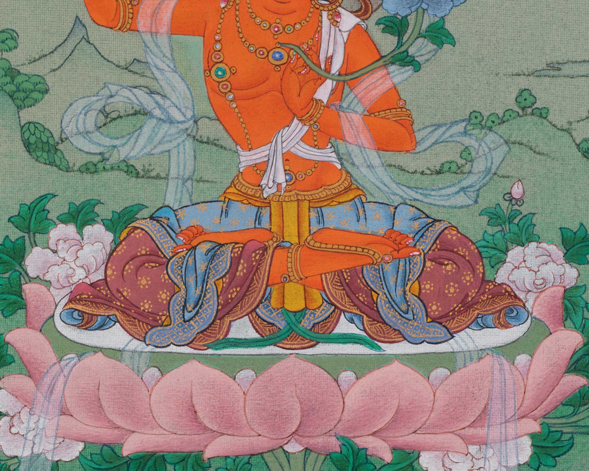 Manjushri Tibetan Art | Bodhisattva Of Supreme Wisdom